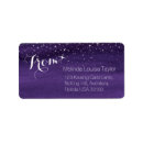 Search for starry sky return address labels Purple