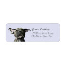 Search for dog art return address labels Watercolor