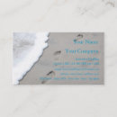 Search for footprints business cards Beach