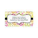 Search for peace sign return address labels Pink