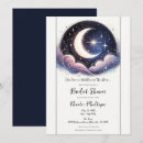 Search for moon and stars bridal shower invitations Elegant