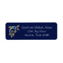 Search for filigree return address labels Blue