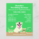 Search for cat sitting flyers Veterinary