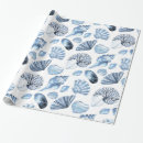 Search for seashells wrapping paper Nautical