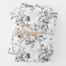 Search for black and white flowers wrapping paper Minimalist