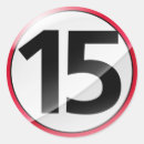 Search for number fifteen stickers Numbers