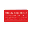 Search for merry bright return address labels Hand lettered