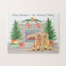 Search for golden retriever christmas puzzles Dog