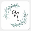 Search for wreath initial stickers Greenery