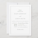 Search for green logo invitations Simple clean traditional