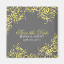 Search for yellow grey save the dates Engagement