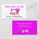 Search for sewing machine business cards Chic