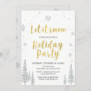 Search for silver and gold christmas invitations Corporate