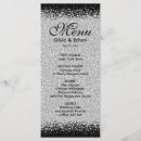 Search for black and silver wedding menus Modern