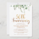 Search for golden wedding anniversary invitations Simple