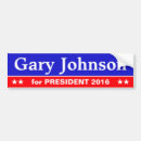 Search for gary johnson for president bumper stickers Election