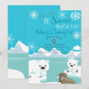 Search for snow much fun invitations Polar bear