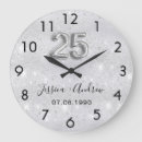 Search for 25th anniversary clocks Couple