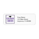 Search for class of 2021 return address labels Graduation