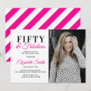 Search for hot pink invitations 50 and fabulous