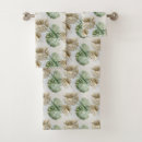 Search for green leaves bath towels Gold