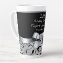 Search for 25th silver wedding anniversary mugs Black