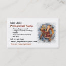 Search for jolly business cards Santa