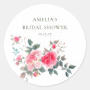 Search for vintage red rose stickers Bridal shower