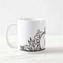 Search for black leaf mugs Black and white