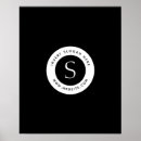 Search for corporate logo posters Black and white