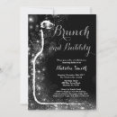 Search for black silver champagne invitations Brunch and bubbly