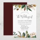 Search for burgundy and green wedding invitations Rustic