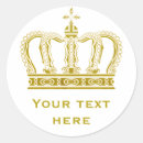 Search for prince and princess stickers Gold