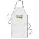 Search for red and green aprons Xmas