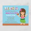 Search for hawaii birthday invitations Hula girl