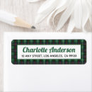 Search for red black plaid return address labels Classic