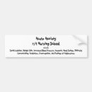 Search for nursing student bumper stickers Medical