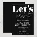 Search for 68th birthday invitations Black