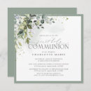 Search for square first communion invitations Christian