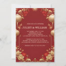 Search for chinese dinner party invitations Red and gold