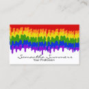 Search for paint drip business cards Rainbow