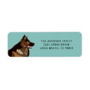 Search for black german shepherd return address labels Alsatian