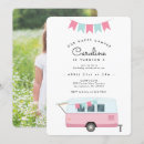 Search for happy camper birthday invitations Cute