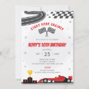 Search for red chequered invitations Race track