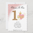 Search for one year old invitations Girl