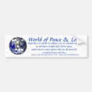 Search for world peace bumper stickers Blue