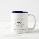 Search for navy blue and white mugs Business