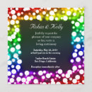 Search for bokeh wedding invitations Colourful