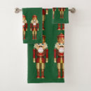 Search for nutcracker bath towels Red