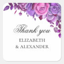 Search for purple flowers thank you stickers Floral